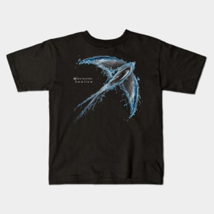 Water illustration “Swallow“ Kids T-Shirt